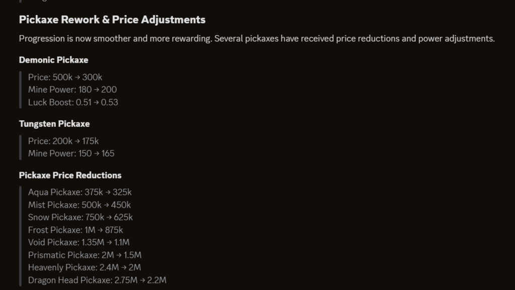 The New Pickaxe Meta and Rune Discounts